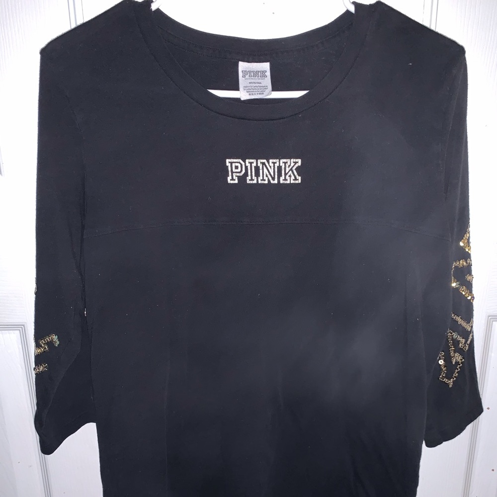 Black Victoria’s Secret black PINK shirt